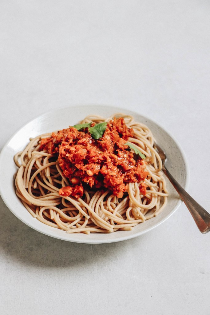 Recette de bolognaise vegan, rapide et très gourmande 